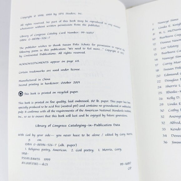 WITH GOD BY YOUR SIDE Religious Poetry Book - Inspirational Spiritual Poems - Picture 13 of 15